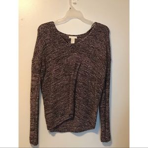 Pink and black sweater
